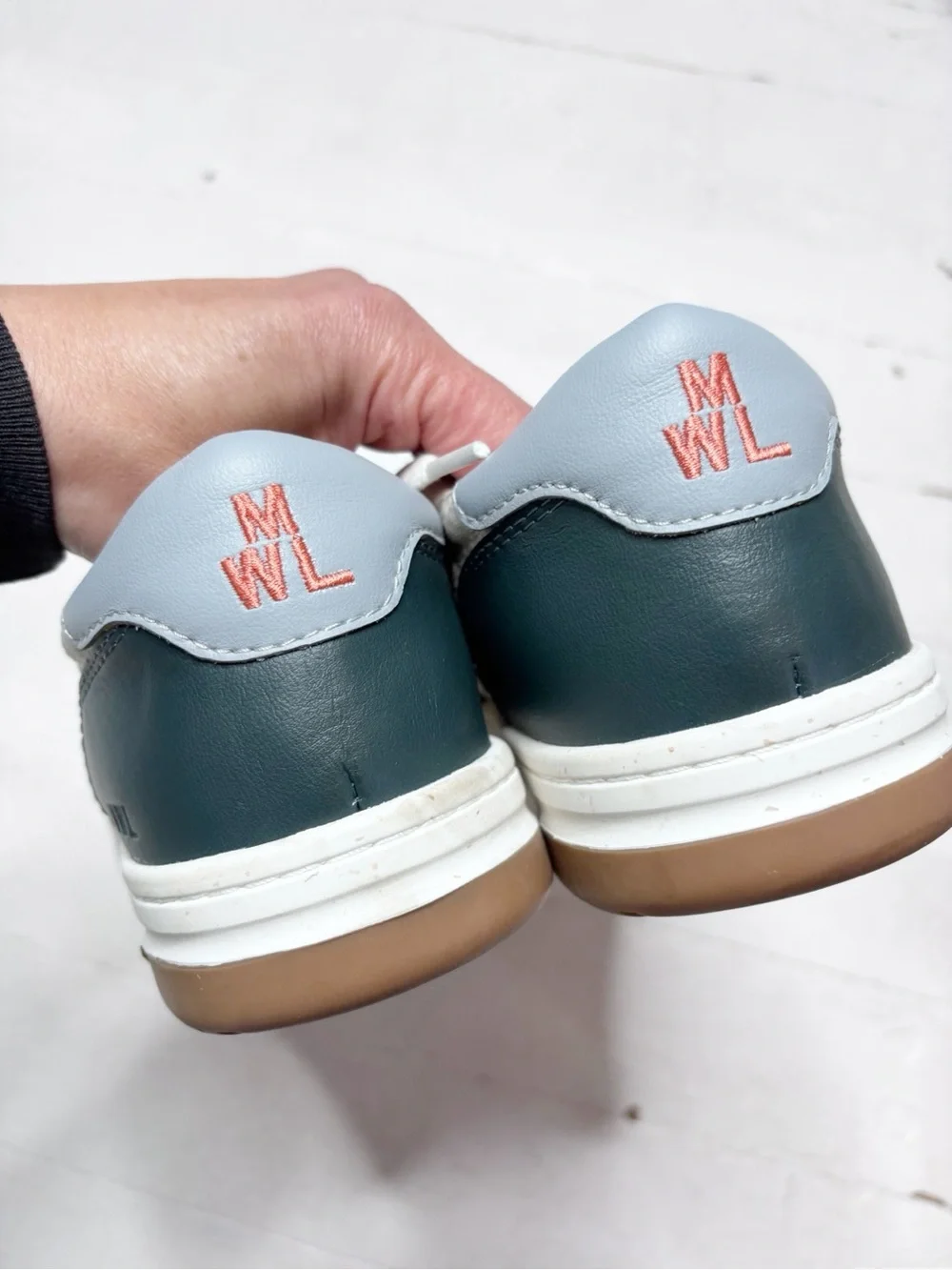 Madewell Court Low-Top Sneakers Red Green Blue White Accent Colors Size 9 EUC